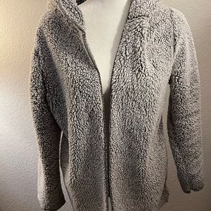 VS Pink Soft Fleece Hoodie Cardigan
